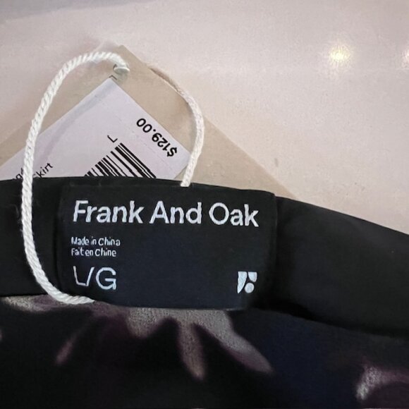 Frank And Oak Layered Floral Maxi Skirt Large Romantic Sustainable NWT - Picture 9 of 10